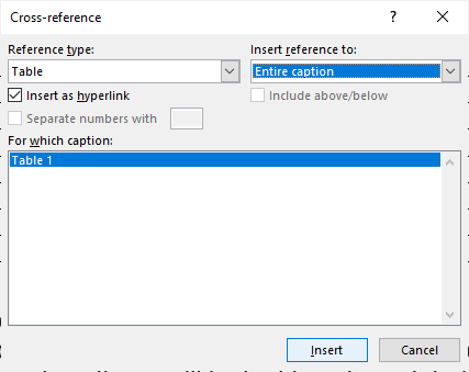 how do cross-references strengthen a document in word for mac